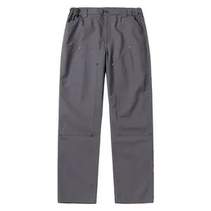 CHRONOLINE Mens Heavyweight Cotton Work Pants Water-Repellent Utility 2025 Fall Winter Carpenter Trousers with Front Panels