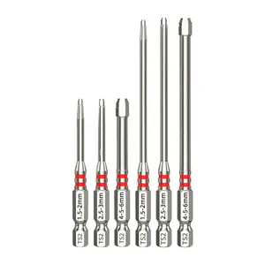 Screwdriver Bits Set 6pcs with Magnetic Hex Shank Pagoda-Shaped Design in Multiple Sizes for Electric Drills and Wrenches, summervibes fathersdaygift driver Drills bit, Magnetic Socket Bit Screwdriver Bits, Multi-Use Set Screwdriver Bits