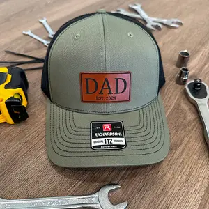 Swaddle and Nest, Dad Hats for Men, Mens Trucker Hat, Custom Snapback Trucker hat for Men, Dad Hats for Guys, Custom Gift, Leather Patch Hats for Men, Snapback with Personalized Patch, Custom Hat for Men, Perfect Dad Gift, Grandpa Gift