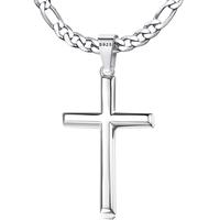 Figaro Chain - Slim Beveled Edge Cross
