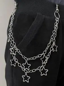 Star Design Chain Necklace, Fashionable Layered Necklace Dainty Layering Jewelry for Women & Girls, Casual Jewelry for Party, Daily Clothing Decor, Trendy All-match & Exquisite Jewelry for Birthday Gift