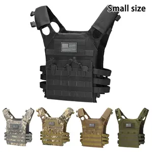 (SMALLER SIZE) MOLLE outdoor training vest (including US flag emblem) with convenient expansion, lightweight and multifunctional JPC vest