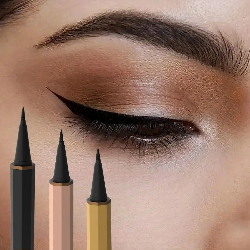 Liquid Eyeliner Pen with Ultra-Fine Tip, Waterproof, Smudge-Proof, Long-Lasting Black Eyeliner for Women Eye Makeup Daily Use