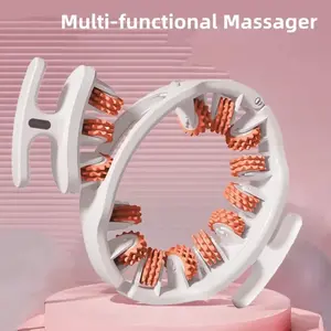 Cellulite Manual Push-Pull Roller with 14 Wheels for Thigh Calf Waist Deep Tissue Pain Relief Body Sculpting Anti-Inflammation Fast Recovery Pilates Equipment