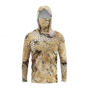 Men's Hooded Face Mask Outdoor Sports Lure Fishing Quick-Dry Breathable Long-Sleeve Sweatshirt Fashion tracksuits men sweatsuit