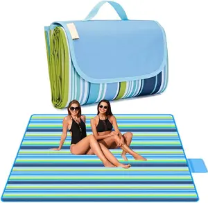 Picnic Blanket Beach Blankets 80"x60" Large Sandproof Waterproof Camping Portable Travel Blanket Play Mat for Outdoor Indoor Family Beach Park Grass,Hiking, Music Festival