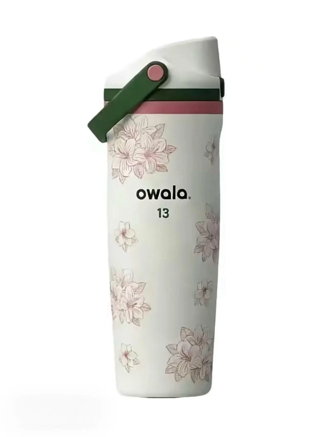 Owala FreeSip Sway 30oz Azalea Golf Water Bottle - 2-in-1 Sip or Chug, Leak-Proof, BPA-Free, Elegant Floral Design, Vacuum Insulated Sports Drinkware, New Gift Item for Golf Enthusiasts