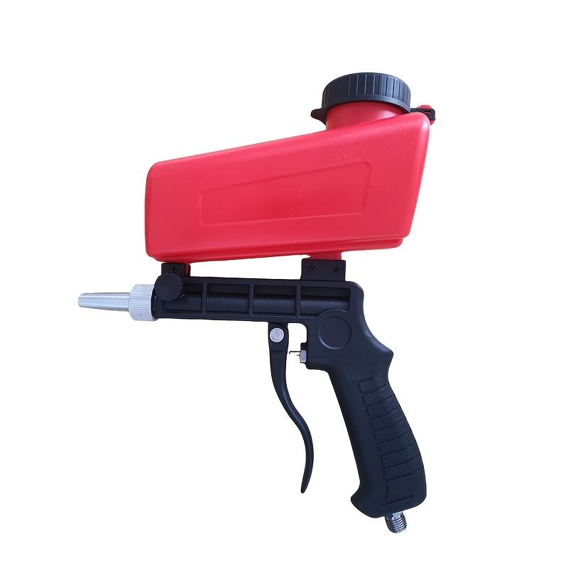 90psi Gravity Feed Sand Blaster Gun Kit - Hand Held Sand Blasting Spray Gun with 1 Nozzle Tips and Air Regulator Remove Paint, Rust, Stains, and Grime on Surfaces
