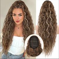 Light Brown mix Blonde Highlight Drawstring Ponyt