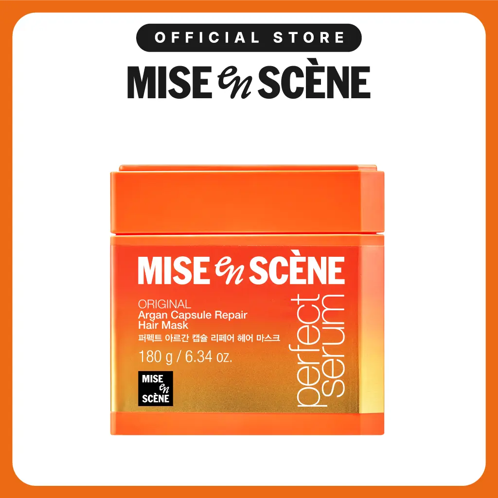 Perfect Argan Capsule Repair Hair Mask (6.34 oz / 180 g) | Mise En Scène | Korean Hair Mask for Damaged & Dry Hair, Intensive Repair, Shine & Smoothness, Home Care Treatment
