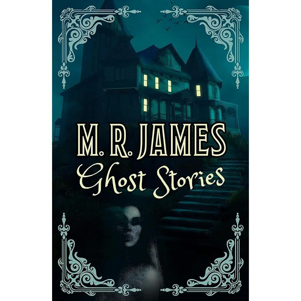 M.R. James Ghost Stories Collectible English Book - Classic Short Fiction, Haunting Tales, Gothic Cover Design, Insightful Introduction for Lovers of Classic Literature