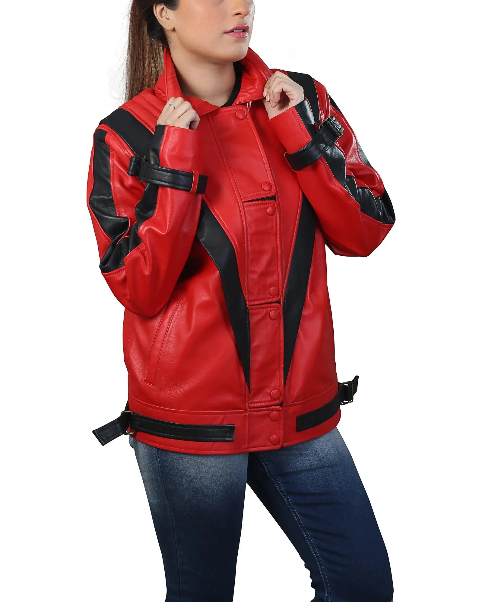 Fanzilla Jackets - Handmade Thriller Inspired MJ's Cosplay- Costume Leather Jacket Halloween Fashion