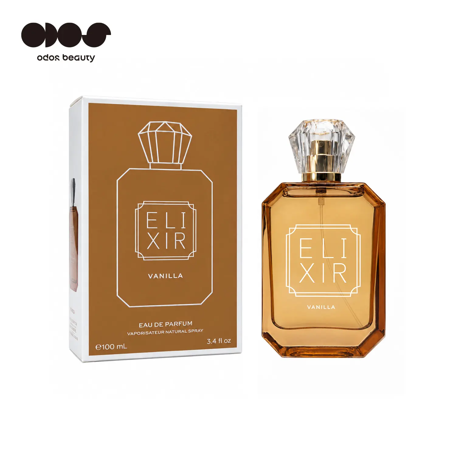 Elixir Intense Vanilla EDP - Vanilla Musk Amber Scent - 20% concentration - Oriental Vanilla Gourmand Unisex - 3.4 oz / 100 ml - Vanilla Orchid, Brown Sugar, Tonka Bean, Amber & Musk - Warm & Sensual - Inspired By Scent - Fall Scent - Signature Scent