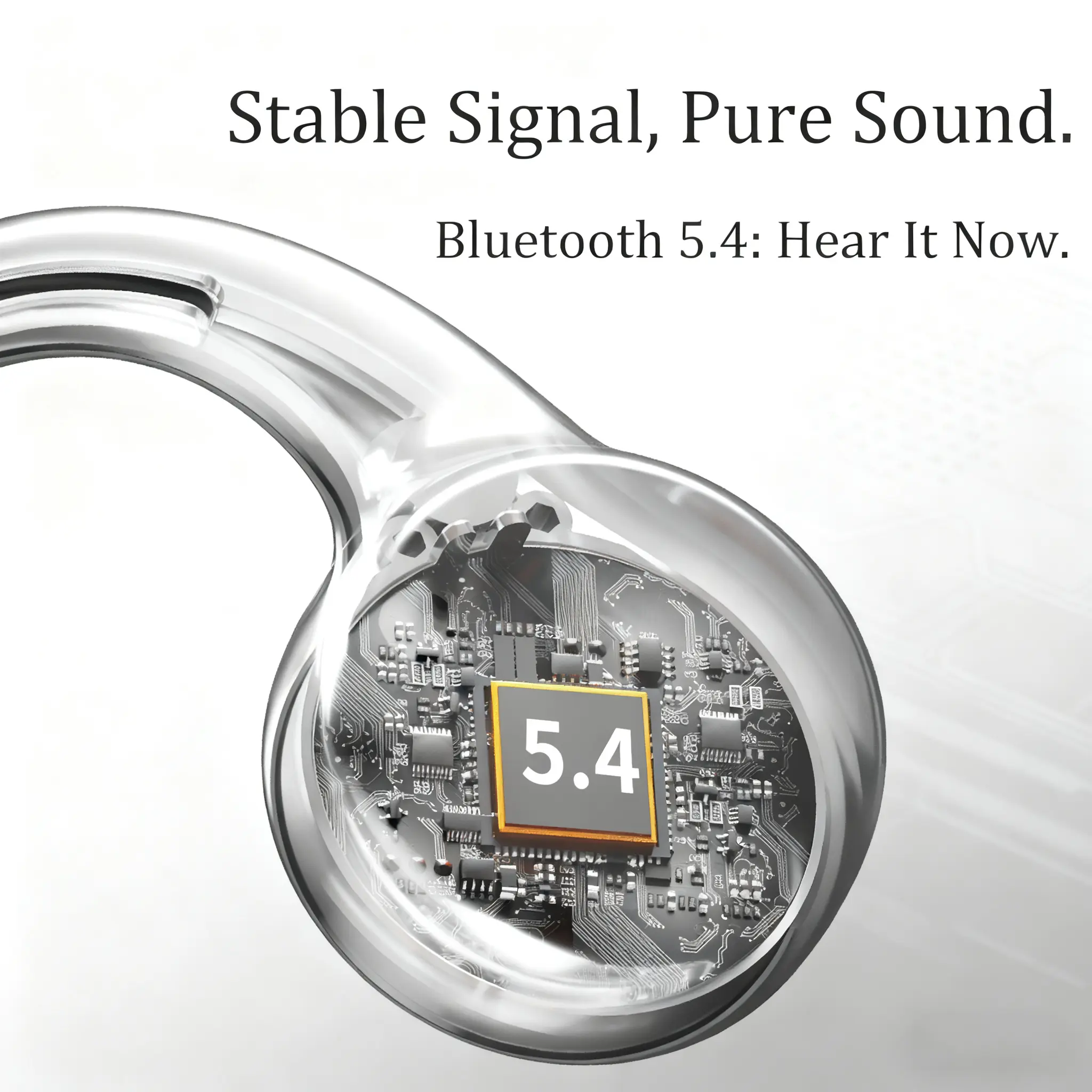 ERDU Air Note Open-Ear Bluetooth Earbuds with 3-in-1 Ear-Cuff