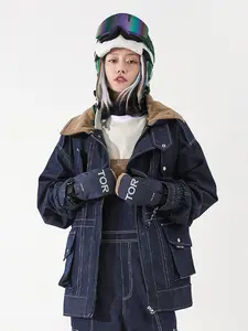 Women's Dusk Denim Snow Jacket for Skiing Snowboarding