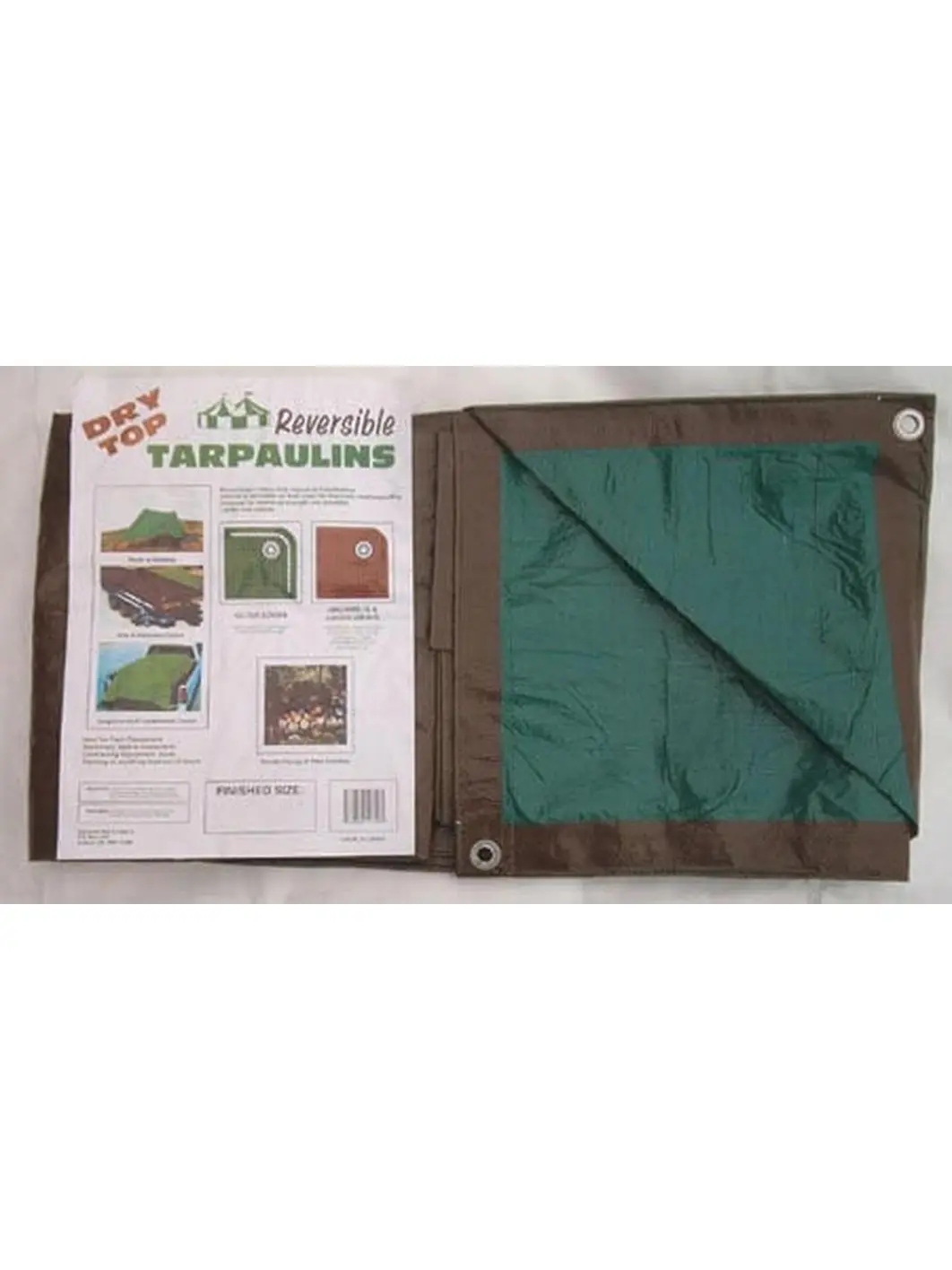 Foremost Tarp 12ft. X 20ft. Brown Green Dry Top Reversible Polyethylene Tarp
