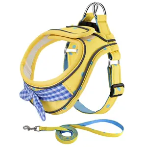 Dog Harness and Leash Included for Walking, Escape Proof Reflective Strips  Adjustable Vest Harnesses for Small  Medium  and Cats
