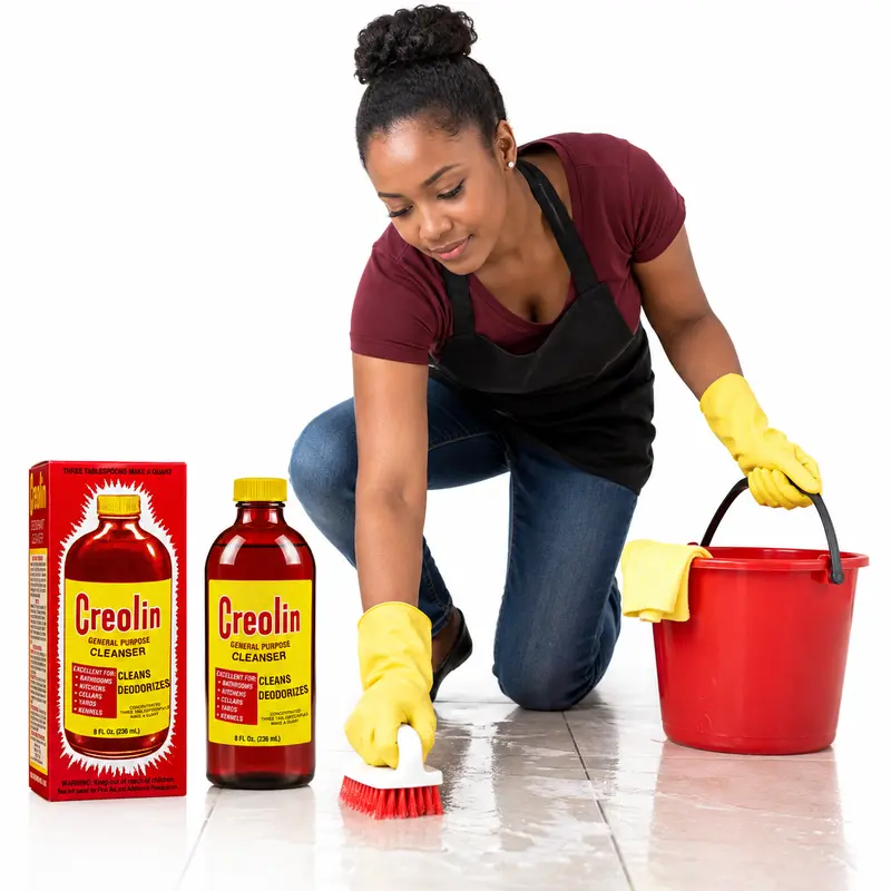 Creolin Coal Tar All-Purpose Cleaner - 3oz Deodorizing Odor Eliminator, Easy-to-Use Household Items Cleaning Supplies, Gluten-Free Unscented Home Care Single Bottle (0-500ml Range)