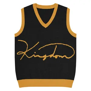 Kingdom Knit V-neck vest (allow 3 weeks delivery)