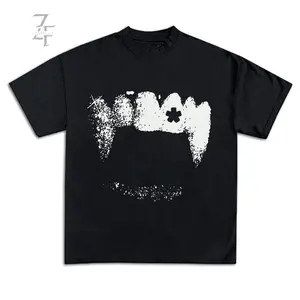 Vamp Teeth T-Shirt Opium Y2k Merch Tee Playbois S Carti Ken Carson Graphic Tee Rap Opium T-Shirt Special Dark Edition Unisex Graphic Cotton Tees
