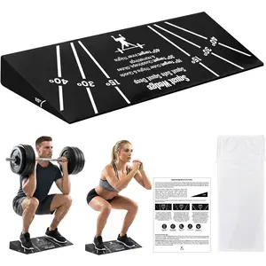 Squat Wedge Block – Non-Slip EVA Material Slant Board with 15 ° /30 ° /40 °   Angle Markings, 15 °   Heel-Elevated Incline Squat Wedge for Deep Squats & Ca