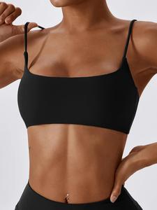 women's solid wireless sports bra, sporty breathable comfortable bra, ladies sportswear for exercise yoga, gym clothing valentine's day, women's bras, gym clothing, strappy sports bras