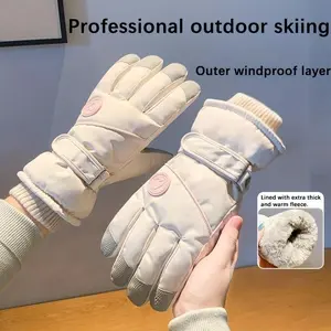 Women's snowboard skiing gloves with winter touch screen for warmth, wind resistance, enhanced grip, suitable for skiing/sledding/ice skating, women's snow equipment essential for winter