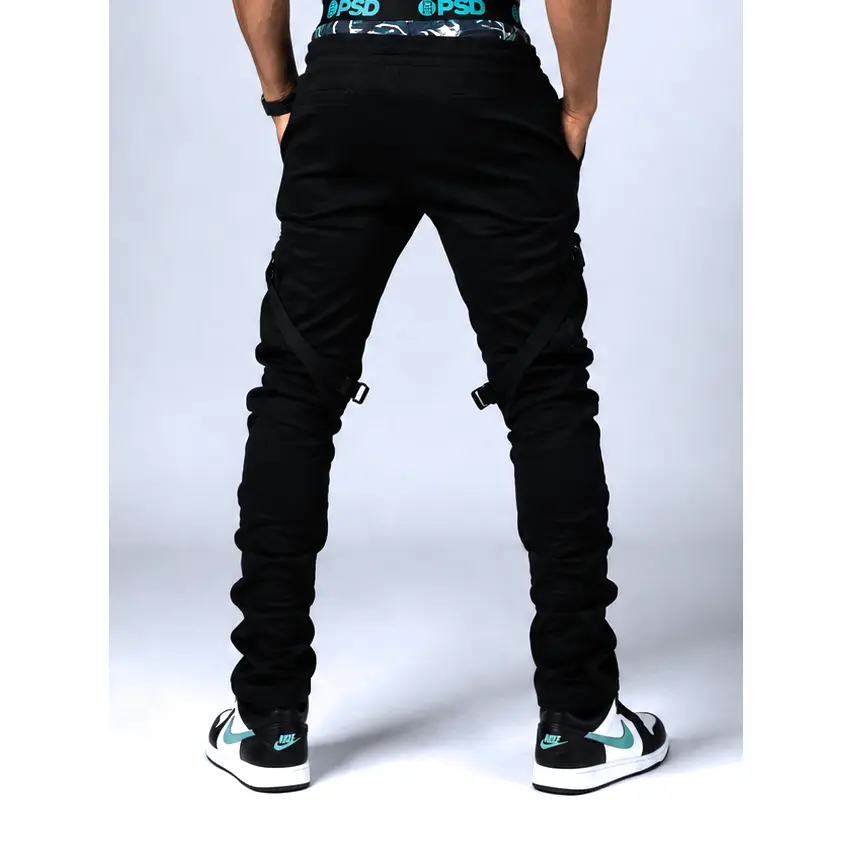 Men's Stacked Cargo Sweatpant - Black
