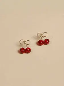 Cute Cherry Design Earrings, Fashionable Jewelry for Women, Daily Clothing Decor, Trendy All-match & Exquisite Jewelry for Birthday Gift, Fruit Veggie Earrings
