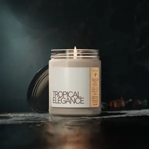 Tropical Elegance Candle - Exotic Coconut Cream and Cardamom Aroma