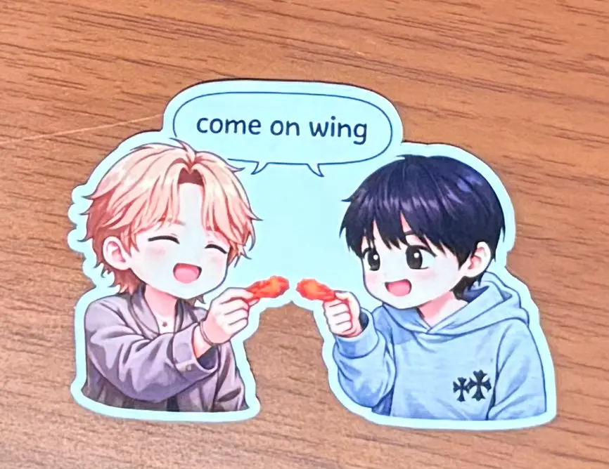 “Come on wing” Sticker