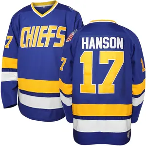 16 Jack 17 Steve 18 Jeff Slap Shot Movie Hanson Brothers Hockey Jersey High Quality Polyester Mesh Breathable Fabric Loose Fit Unisex Sports Outdoors