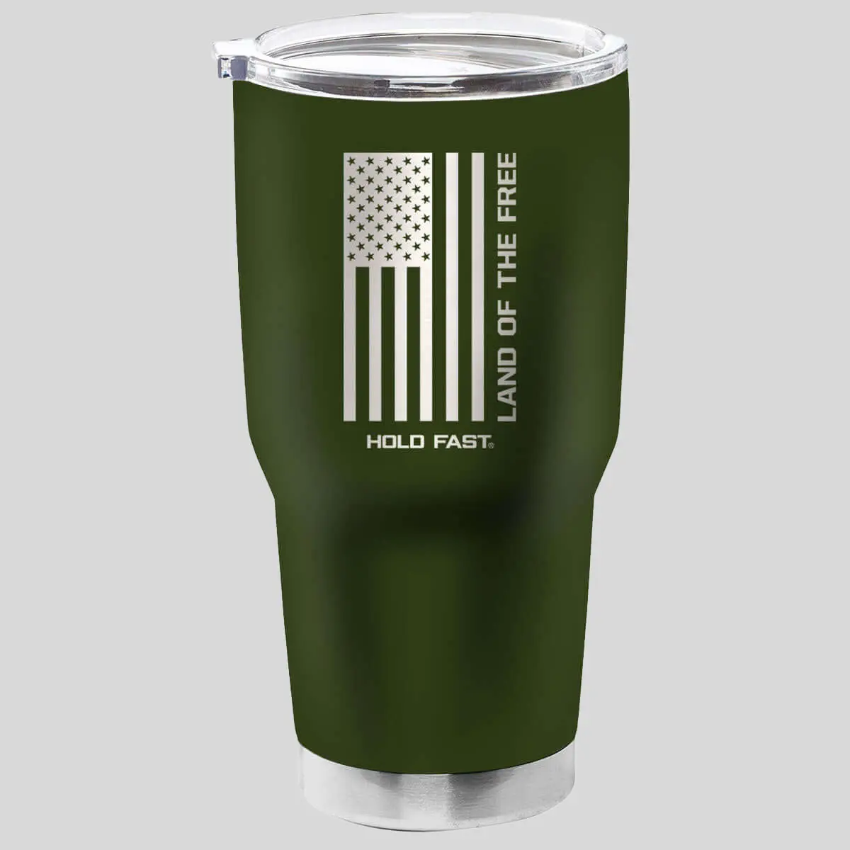 HOLD FAST Land Of The Free 30 oz Stainless Steel Vacuum Flask - Coffee Mug with Lid, 500-1000 ml Kitchenware Drinkware Flasks