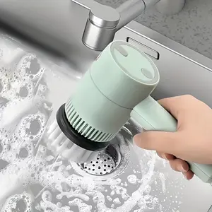 Automatic Handheld USB Rechargeable Electric Cleaning Brush with Swivel Head, Expandable Design, and Multiple Attachments for Kitchen, Bathroom, Car, and Shoes, Bathroom Cleaning Tools