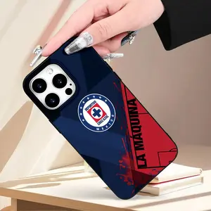 Me-xico Blue Cross Club Emblem Phone Case Durable Scratch-Resistant Shockproof Anti-Slip Matte Finish for iPhone 17 17Air 16/15/14/13/12/11/XS/X/Plus/Pro/Max Comfortable Grip UV Printing Ideal Gift