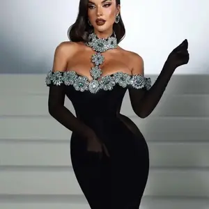 Black Bandage New Elegant Luxuryy for Women Evening