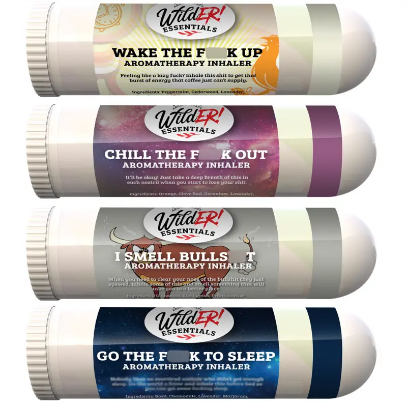 4 Pack Nasal Stick, Inhaler Variety Pack, Funny Gift