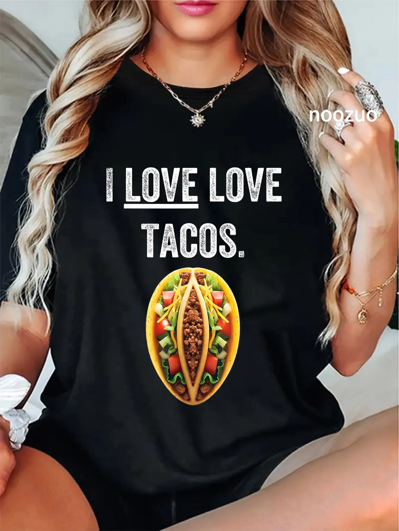 Casual Taco Graphic T-Shirt, Unisex Funny 100% Cotton Crewneck Short Sleeve for Everyday Wear or Cinco de Mayo, Shortsleeve, Tshirt, Streetwear, Vintage, Top