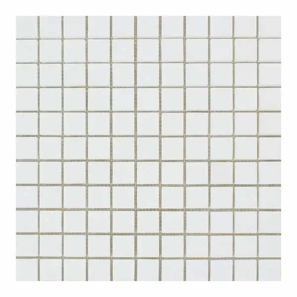 Thassos White 1x1 Polished/Honed Marble Mosaic Tile Sample
