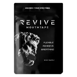Premium Revive Mouth Tape Packaging Super Breathable Mouth sticker，Ultra Breathable Mouth Tape One Month Supply 35 Strong Adhesive Sleep Strips, Enhanced Lip Fit for Maximum Comfort, Sport Accessories for Better Sleep