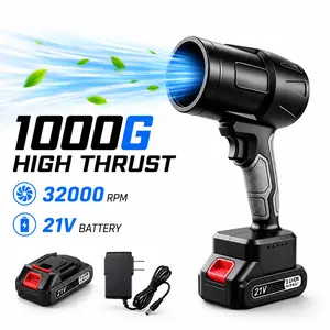 Turbo Jet Blower 1000G Strong Wind, Leaf Blower, Violent Turbo Fan with Pure Copper Motor, Cordless Turbo Power Air Duster, Handheld Snow Blower, Ideal for Car Drying After Wash, Garden Maintenance & Home Improvement, Perfect Holiday Gifts