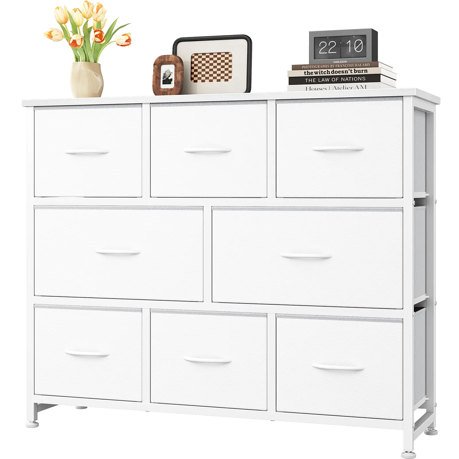 8-Drawer Fabric Chest of Drawers, Large Storage Unit for Small Spaces, Ideal for Bedroom & Entryway