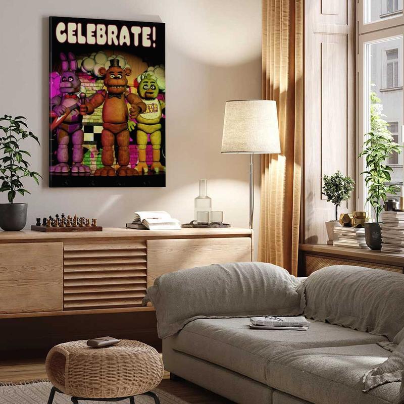 Interesting Fox Posters, Five Nights Freddy'S Posters, Five Nights On Freddy'S Celebration Wall Posters, High-Definition Canvas Posters, Cool Bedroom Aesthetic Art Posters, Retro Posters, Movie Posters, Wall Decorations, Retro Wall Art