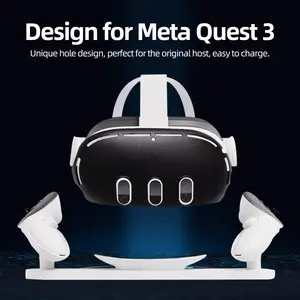 Multi-Color Protective Shell for Meta Quest 3 VR Headset, Anti-Slip Shockproof Anti-Scratch Dustproof Front Face Cover with Precise Camera Cutouts, Durable VR Accessories in Black White Red Blue