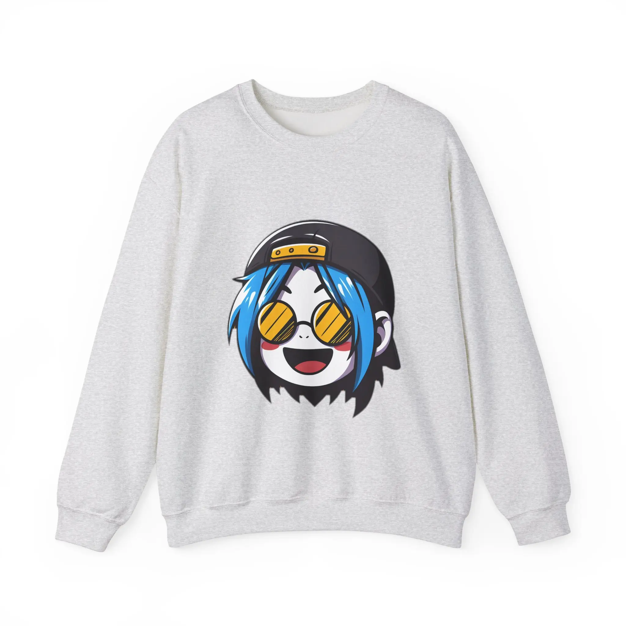 Good Vibes Hippie Sweatshirt, Happy Face Art Cozy Jumper Urban Street Fashion, Unisex Pullover, Trendy Winter Wear, Gift for Hippies, Groovy
