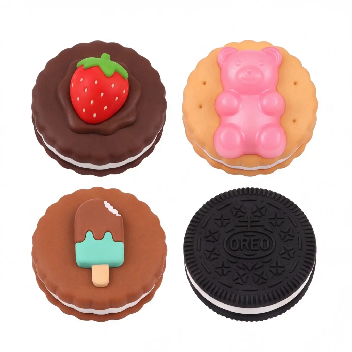 3PCS Biscuits Squeeze Toys,Easter Party Supplies, Taba Squishy Toys, Party Favors For Kids,Squishy Stress Relief Toy,Christmas Holiday Decorations For Boys And Girls，Stocking Stuffers, Classroom Reward Packs