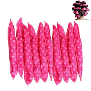 10Pcs/set Flexible & Soft Heatless Hair Curler – Sleeping Hair Curlers, Soft Hair Curlers, DIY Sponge Hair Styling Tool for Wave and Soft Curls While Sleeping, Heatless Styling Tools
