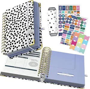 Budget Planner - Budget Book with Bill Organizer and Expense , 12 Month undated Budget Planner/Account Book to Take Control of Your , Start Anytime(Polka dots)