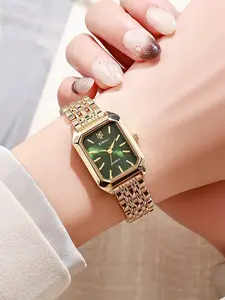 Women's Quartz Watch Analog Strap Casual Style All Season Fashionable New Arrival Simple Square Design Elegant Square Dial Square Dial Wristwatch
