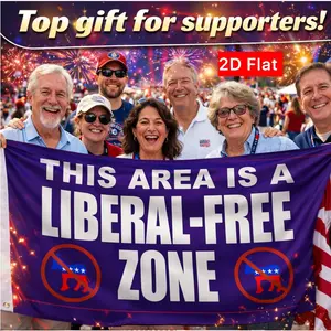 2D Flat Banner 1pc, Anti-Conservative Yard Garden Flag, Polyester Material, Single-Sided Cool Poster, Union Flag or Men's Space Banner